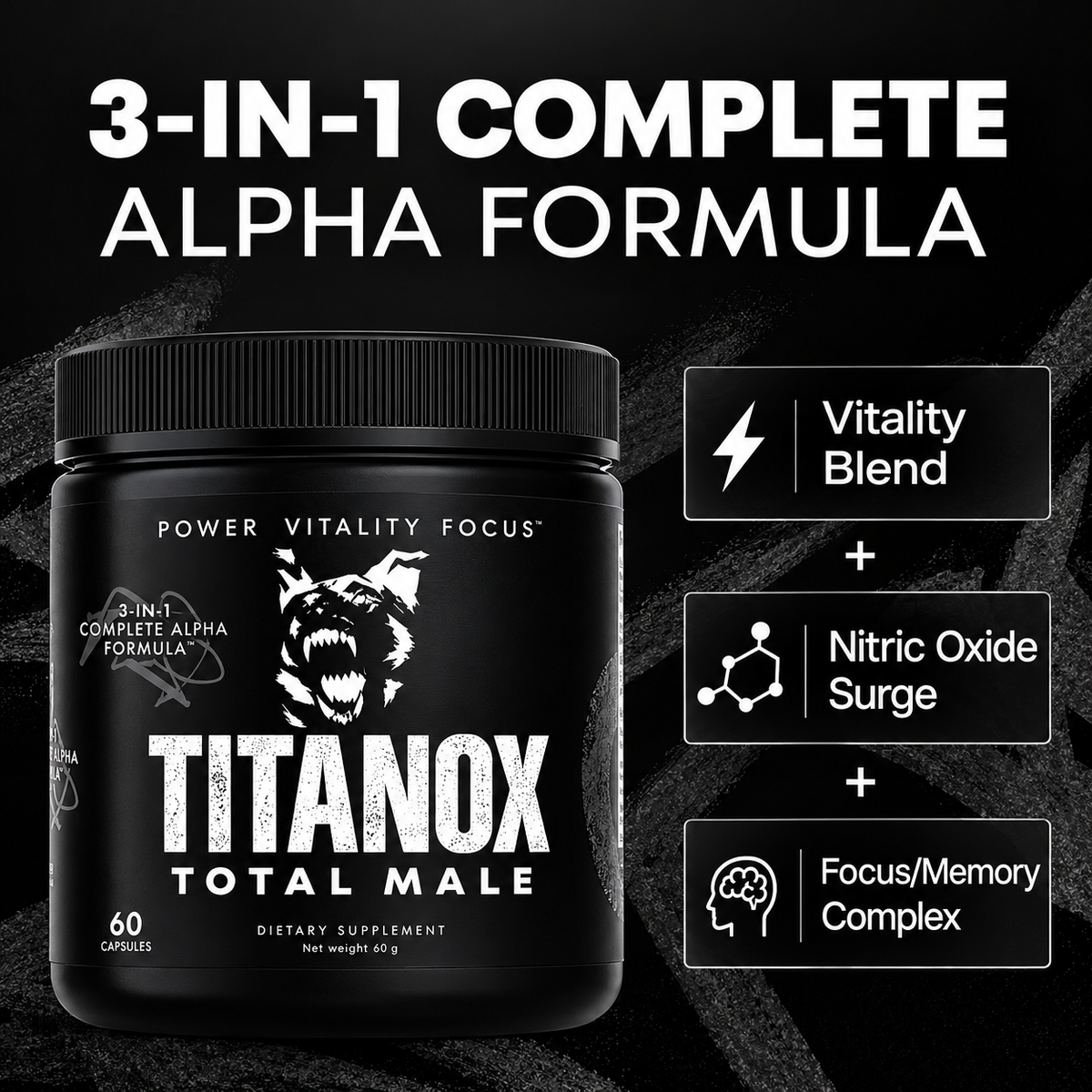 Total Male 3 in 1 Alpha Vitality Blend