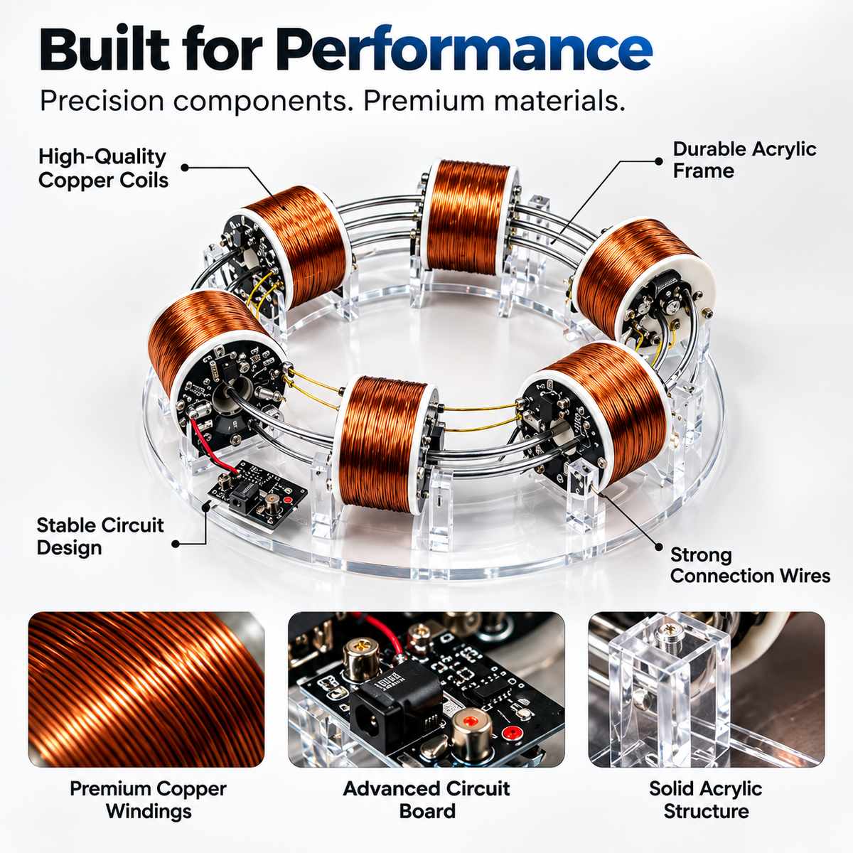 6 Coil Electromagnetic Accelerator