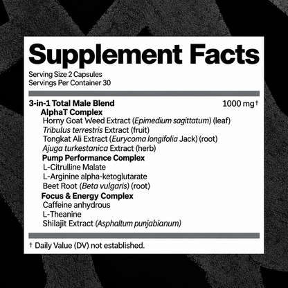 Total Male 3 in 1 Alpha Vitality Blend